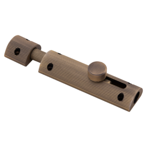 Loquet de sécurité moderne en aluminium demi-rond pour porte, finition PVD Or Rose, Acier Inoxydable Mat, AB Mat, Or PVD, Noir - Product Image 6