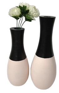 Décoration d'intérieur moderne fabriqué à la main couleur personnalisée vente à chaud indien artisanal mariage décoratif intérieur herbes pots de jardin vase en bois de manguier - Product Image 2