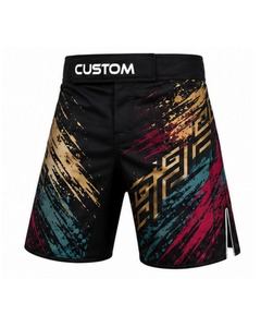 Pantalones Cortos de MMA Ligeros de Alta Calidad, Diseño Sublimado, Cintura Elástica, Tela Suave, Ropa de Artes Marciales para Adultos, 100% - Product Image 3