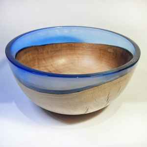 Ensemble de bols à salade en bois naturel fabriqués à la main de haute qualité bols de service en noyer sculpté hautement personnalisés pour Carton indien à la maison - Product Image 1