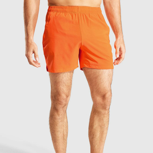 Shorts de course pour hommes personnalisés, couleur unie, séchage rapide, 3 pouces, pour la gym et l'entraînement, taille élastique, poches, style décontracté - Product Image 1