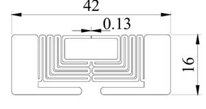 Étiquette RFID UHF, taille 45x20mm, antenne 42x16mm, autocollant 860-960 MHz, puce U9, fabriqué au Vietnam. - Product Image 5