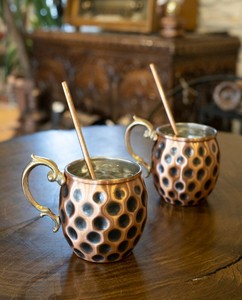 Taza de Cobre Hecha a Mano con Agarre Cómodo para Uso Diario en Cocina, Oficina, Restaurante y Servicio de Bebidas - Product Image 5