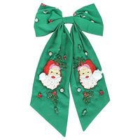 Vente en gros de nœuds à cheveux tendance pour filles, pinces à cheveux en tissu perlé personnalisées, accessoires de mode multicolores, approvisionnement en vrac
