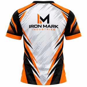 Camiseta Deportiva Personalizada Iron Mark para Hombre, Sublimada, de Poliéster, Transpirable, Manga Corta, Uniforme de Equipo, Servicio OEM, Fusión sin Costuras - Product Image 3