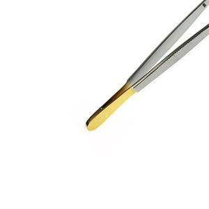 Pinzas de Disección Manuales de Acero Inoxidable de Alta Calidad, Ligeras, con Mandíbulas Dentadas Longitudinalmente Rectas, 24 cm - Product Image 3