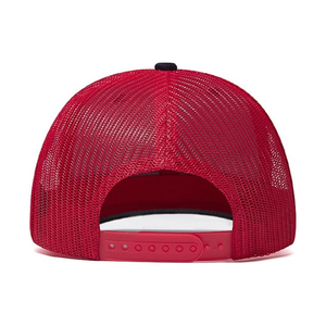 Gorra Trucker Unisex de 6 Paneles, Gris y Roja, con Malla Trasera, Ajustable, Estilo Casual de Béisbol para Adultos, Primavera/Verano, con Bloques de Color - Product Image 2