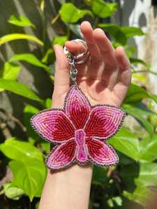 ALI FASHION ART Customized Hand Embroidered Eco-Friendly Felt Woven Fruit Pattern Carabiner Keychain <b>Bag</b> <b>Charm</b> Model AFA-01 - Product Image 1