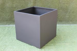 Meilleures ventes, nouvelle arrivée, pots de fleurs KNT modernes de luxe en FRP brun, incassables, légers, pour plantes de jardin, finition rugueuse - Product Image 4
