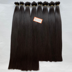 Super Double Épaisseur Dessiné Noir Machine Trame Bundles Vietnamien Remy Extensions de Cheveux de Haute Qualité Os Soyeux Droit - Product Image 3