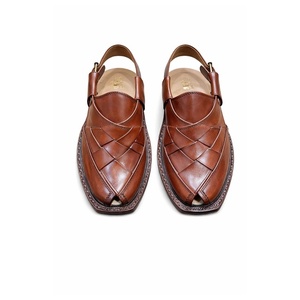 Nuevo Diseño, Sandalias Peshawari de Cuero, Hechas a Mano, Ligeras, con Punta Abierta, Correa con Hebilla, Cuero Vacuno - Product Image 4