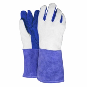 Top-Ranked Cowhide Split Leather Construction Safety <b>Gloves</b> Anti-Vibration Anti-Slip <b>Long</b>-Lasting Heavy Duty Fireproof Heat - Product Image 2