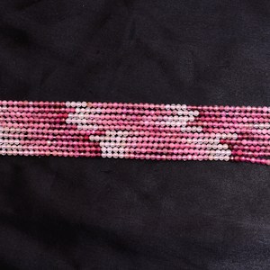 AAA+ Tourmaline 2mm-3mm Micro Faceted Rondelle Beads Multi Pink Tourmaline Semi Precious Gemstone Loose Beads For Jewelry Making - Product Image 4