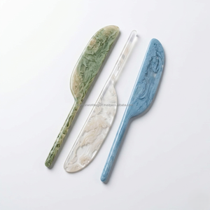 Marble Resin Butter Knife <b>Set</b> Handmade Spreader Knives Colorful Serving Utensils Modern <b>Kitchen</b> <b>Accessories</b> Cheese Spreader <b>Set</b> - Product Image 5