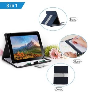 Custodia Protettiva Organizer per Tablet Business da 9.7 pollici con Supporto e Blocco Note per Bambini - Product Image 5