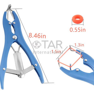 Alicate Elastrator para Castración de Ganado sin Sangre con Expansor de Globo y Dispositivo de Corte de Cola para Corderos - Product Image 2