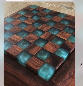 Eco Friendly Wooden and Resin Cutting <b>Board</b> Handmade Kitchen Chopping <b>Board</b> with Smooth Surface and Long Lasting Quality - Product Image 6