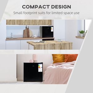 Mini 1.1 Pies Cúbicos Congelador Vertical con Puerta Reversible y Estantes Extraíbles, Diseño de Encimera Negra para el Hogar y Dormitorios - Product Image 5