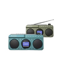 F28 speaker MP3 Walkman luar ruangan, speaker nirkabel kartu, kualitas suara Hi-fi, tampilan lirik Jam LED portabel F28