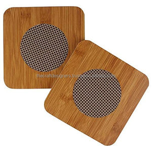 Natural Coasters Set Best Quality 100% Eco Friendly Wholesale Coffee Tea Display Coaster and Placemat Wooden <b>Boards</b> - Product Image 1