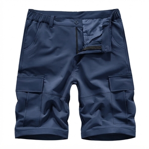 Custom Logo Casual Men's Outdoor Nonwoven Canvas <b>Cargo</b> <b>Shorts</b> <b>Lightweight</b> Breathable Tactical for Hiking and Travel - Product Image 1