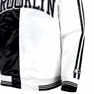 Veste d'hiver de baseball vintage en toile respirante et imperméable à manches longues, personnalisée OEM, de haute qualité, avec fermeture éclair - Product Image 5