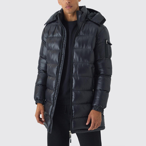 <b>Long</b> Puffer <b>Jacket</b> High Quality Waterproof Eco-Friendly Outdoor Sport Cotton Filled Autumn <b>Jacket</b> for <b>Men</b> Stand Shoulder Pockets - Product Image 2