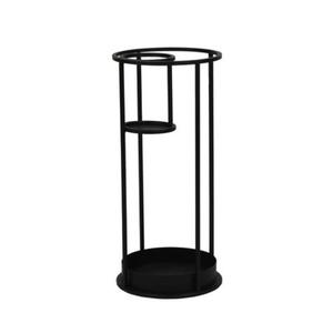 Soporte moderno para sombrillas de metal con forma redonda para recibidor o entrada, organizador con diseño minimalista. - Product Image 1