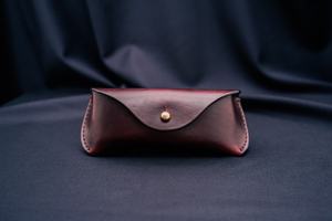 Vintage Genuine Leather Glasses Sleeve Luxury Soft Cowhide Pouch <b>Slim</b> Handmade Reading Eyewear Case Holder LGC-0026 - Product Image 3