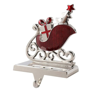 Soporte para Calcetines Navideños con Diseño de Muñeco de Nieve, de Metal Plateado, Atractivo, para Chimenea, Decoración para el Hogar - Product Image 4
