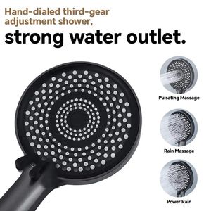 Set doccia a testa quadrata da 12 pollici di livello commerciale con tecnologia a risparmio idrico e opzione portatile per accessori per doccia - Product Image 6