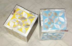 Boîte décorative artisanale indienne de qualité supérieure avec incrustation de nacre pour la décoration de la maison, nouveau design d'incrustation - Product Image 3