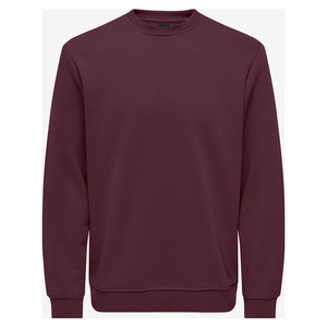 <b>Men's</b> Stand Collar Solid Color Fleece Anti-Pilling 100% Cotton Knitted <b>Pullover</b> Sweatshirt Regular Fit Casual Winter Wear - Product Image 1