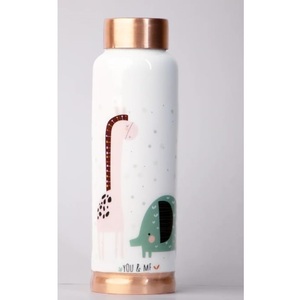 Botella de Agua, Utensilios de Cocina, Botella para Almacenar Agua, Calidad Sostenible, Diseño Impreso, Adhesivo Esmaltado, Botella de Cobre Impresa - Product Image 1