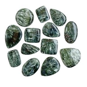 Cabujón de Seraphinite Natural, Piedra Preciosa Suelta de Calidad Fina para Joyería, Piedra Curativa Suelta - Product Image 1