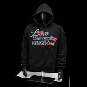 เสื้อฮู้ดดี้ผู้ชายดีไซน์ใหม่ประดับเพชรเทียม แฟชั่นเสื้อฮู้ดดี้เพชรเทียมสำหรับผู้ชาย ผ้าฝ้าย 100% เสื้อฮู้ดดี้เพชรเทียมแบบซิป Unisex - Product Image 3