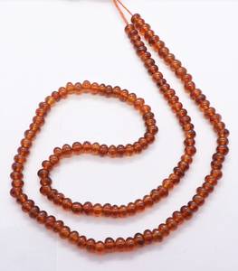 ลูกปัดเฮสโซไนต์การ์เน็ตทรงรอนเดลล์เรียบขนาด 4-5 มม. สีส้ม ลูกปัดพลอยเฮสโซไนต์ทรงรอนเดลล์ 16 นิ้ว ลูกปัดเฮสโซไนต์การ์เน็ตแบบเม็ดเดี่ยว - Product Image 6