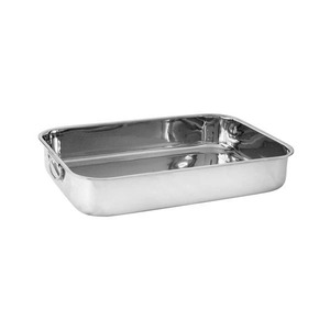 Bandeja Rectangular Profunda para Hornear de Acero Inoxidable de Primera Calidad con Asas, Duradera y Apta para Lavavajillas, para Uso en Horno, para Pasteles, Pan y Repostería - Product Image 3