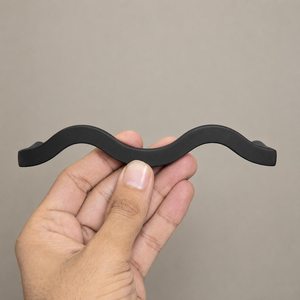 Poignées de meuble minimalistes en fer noir, forme barre, quincaillerie durable pour tiroirs et portes d'armoires - Product Image 4
