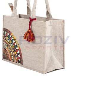 Sac fourre-tout en toile personnalisé imprimé, sac fourre-tout en toile de coton biologique uni, grand sac de shopping réutilisable en toile de coton avec logo - Product Image 3