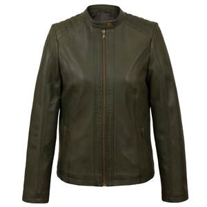 Veste en cuir pour femme de fabrication professionnelle à vendre, meilleure qualité, vêtements décontractés, manches longues, vestes en cuir pour femmes - Product Image 1