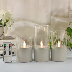 TOOWIN New Led Electronic Candle <b>Lamp</b>, Simulated <b>Remote</b> <b>Control</b> Glass Ambient Night Light, Ornament, Birthday Decoration - Product Image 4