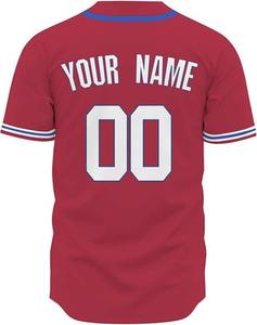 Uniformes Deportivos de Béisbol de Alta Calidad, Camisetas de Béisbol Blancas al por Mayor, Camisetas de Béisbol Sublimadas para Hombre y Jóvenes - Product Image 2