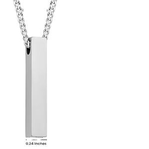 Collar de urna de cremación de acero inoxidable para cenizas para mujeres y hombres Collar de urna conmemorativa para cenizas para mujeres - Product Image 1