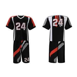 Uniforme de lacrosse pour homme adulte respirant et confortable, coupe ajustée, coutures lisses, manches courtes, logo sur le devant - Product Image 4