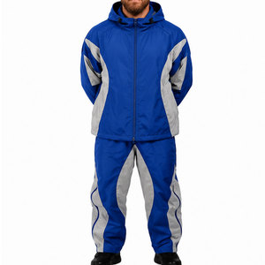 Conjunto de Chaqueta y Pantalones Cortavientos Transpirables con Capucha para Invierno, Diseñado para Entrenamiento, Running y Viajes, Tejido Resistente y Moderno - Product Image 1