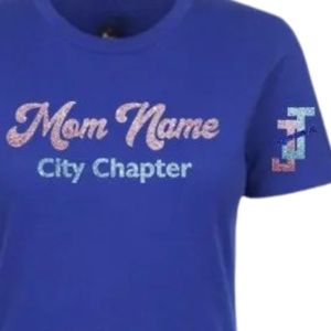 Camiseta gráfica azul real Jack and Jill Mom para mujer, de algodón suave, informal, para uso diario, conjunto familiar a juego - Product Image 5
