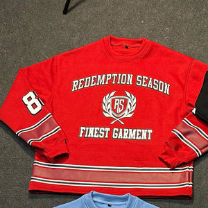 Sudaderas Casuales de Invierno para Hombre, de Poliéster/Algodón, con Forro Polar Bordado, Corte Holgado, Diseño Personalizado, Antipilling, Cuatro Colores - Product Image 2