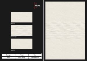 กระเบื้องเซรามิกด้านลายเฉพาะตัว ขนาด 30x60 ซม. ออกแบบมาเพื่อการตกแต่งภายในที่หรูหรา ที่เน้นประสิทธิภาพของพื้นผิวและความทนทาน - Product Image 3
