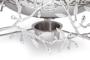 Wholesale Luxury Stainless Steel Chafing Dish Bulk Round Soup Tureen Catering Buffet Food Warmer with Natural <b>Tree</b> <b>Branch</b> Frame - Product Image 3